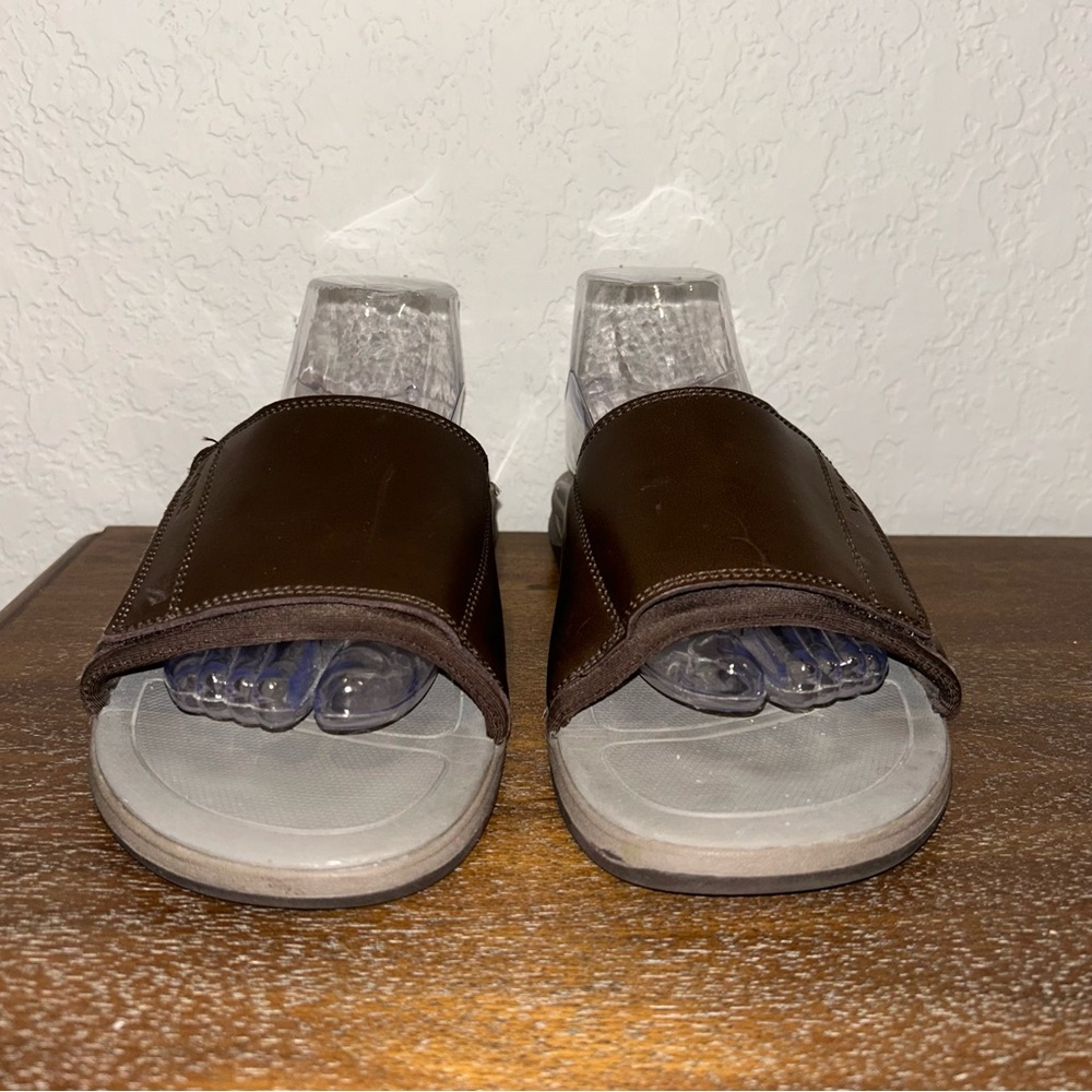 Vionic Brown Slide Sandals - Picture 4 of 10